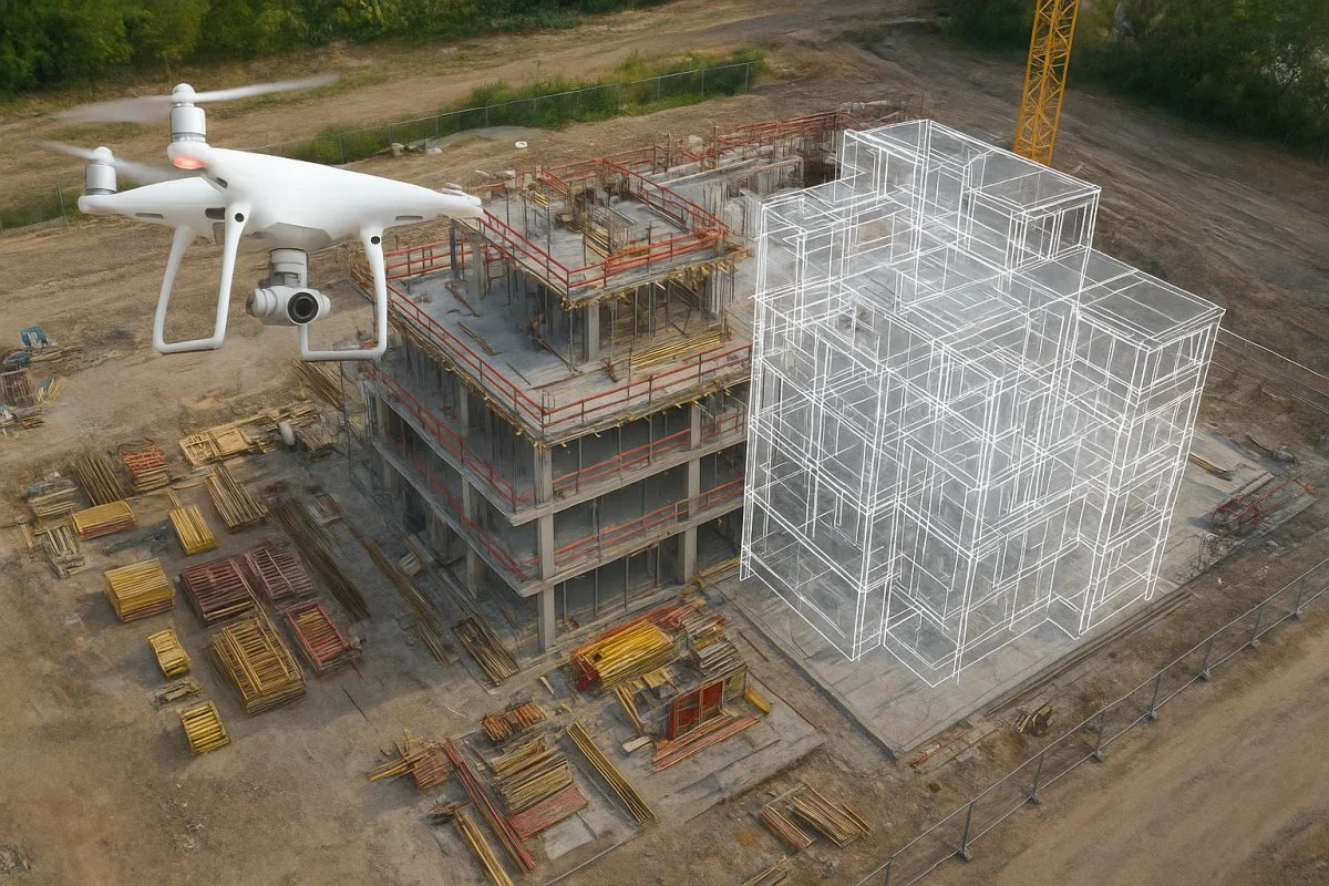 Drone surveying and digital modelling